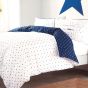 Mini Stars Blue Cotton Duvet Set