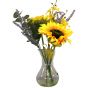 Sunflowers and Lavender Vase