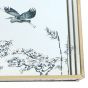 Mirrored Tray with Blue Heron