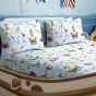 Treasure Blue Cotton Rich Duvet Cover Set