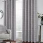 Treviso Silver Ready Made Eyelet Curtains