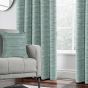 Treviso Green Ready Made Eyelet Curtains