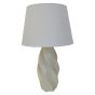 Twist Cream Table Lamp