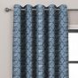 Tyler Blue Ready Made Eyelet Curtains