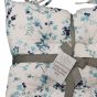 Trailing Flower Blue Seat Pad Pair
