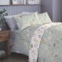 Verity Green Cotton Rich Duvet Cover Set