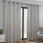Versailles Silver Ready Made Eyelet Curtains