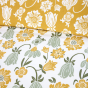 Victorian Yellow Duvet Cover & Fitted Sheet Set