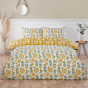 Victorian Yellow Duvet Cover & Fitted Sheet Set
