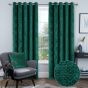 Windsor Green Ready Made Eyelet Curtains