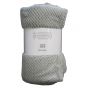 Waffle Silver Throw 200x240cm