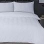 Wave Embossed White Duvet Set