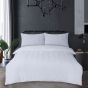 Wave Embossed White Duvet Set