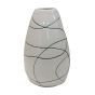Small Green Wavy Line Vase