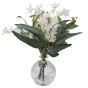 White Jasmine in Glass Vase