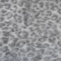 Grey Leopard Faux Fur Cushion Cover