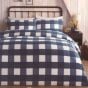 Willington Navy Flannelette Duvet Set