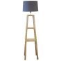 Wood Shelf Natural Floor Lamp