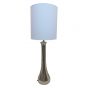Zuri White Chrome Table Lamp