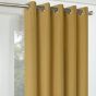 Zurich Ochre 90x90 Ready Made Blackout Eyelet Curtains
