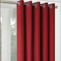 Zurich Red 90x90 Ready Made Blackout Eyelet Curtains