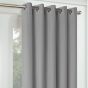 Zurich Silver 90x90 Ready Made Blackout Eyelet Curtains