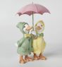 Standing Ducklings With Umbrella Ornament