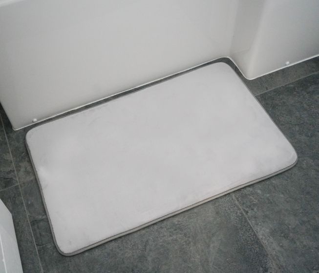Soak Grey Bath & Pedestal Set