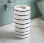 Ceramic Blue Stripe Toothbrush Holder