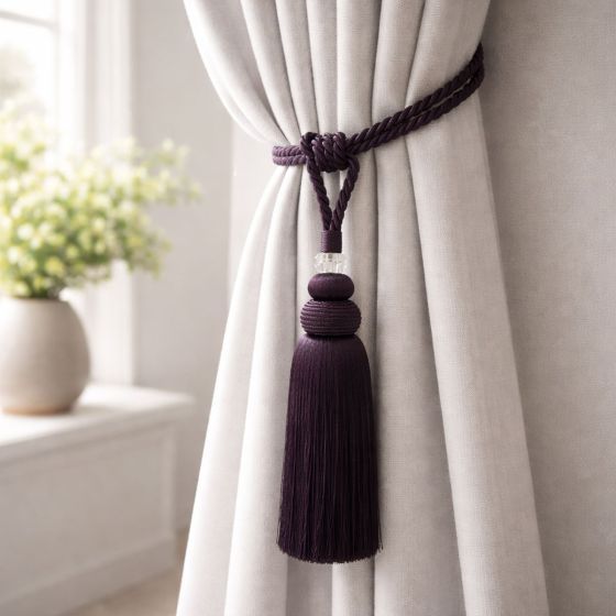Toulouse Aubergine Tieback