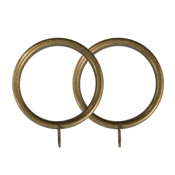 25/28mm Lesina Antique Brass Rings 8pk