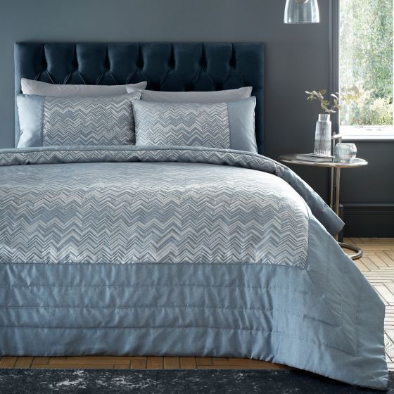 Bayonne Blue Bed Spread