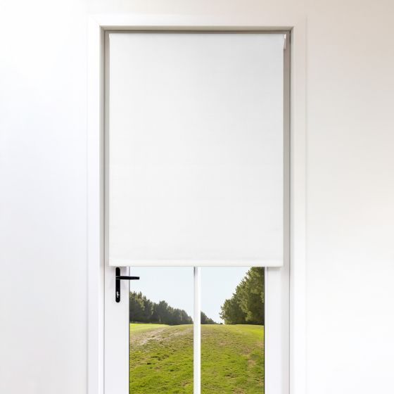 Blackout White Extra Long Roller Blind