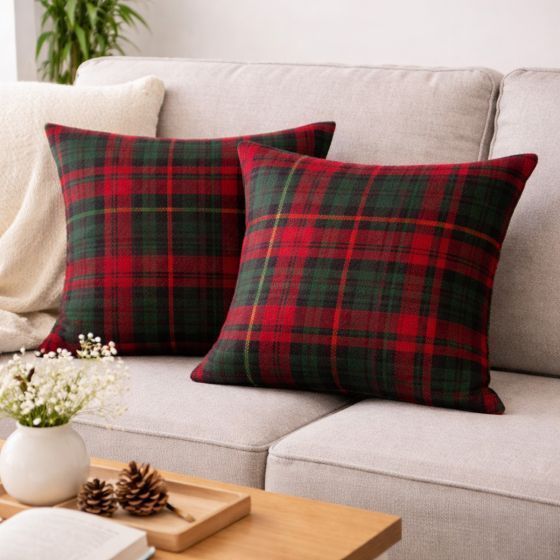 Flannel Cushion Cover 254030 Pair