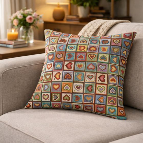Cairo Red Cushion Cover