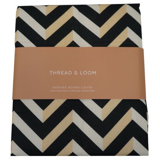 Chevron Black Ironing Board Cover