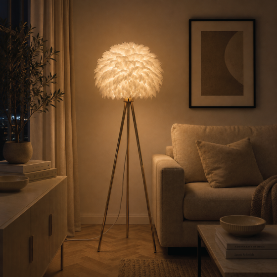 Cirrus White Floor Lamp