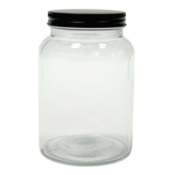 Clear Glass Storage Jar