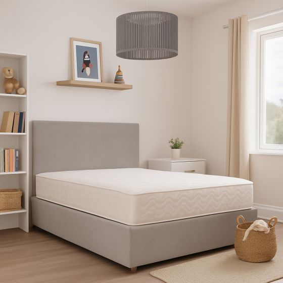 Cruz Steel Single Divan Bed & Mattress Bundle