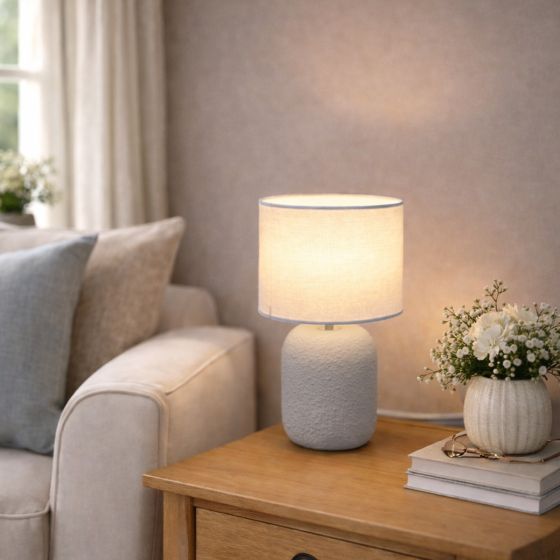 Cuba Grey Table Lamp