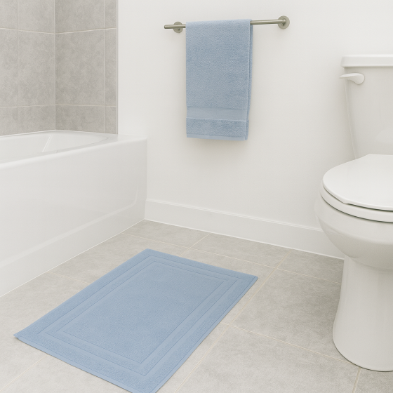 500g Zero Twist Denim Bathmat