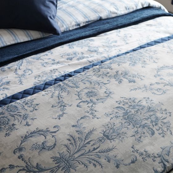 Downton Navy Bedspread
