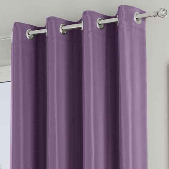 Dusk Lilac 90x90 Ready Made Eyelet Curtains