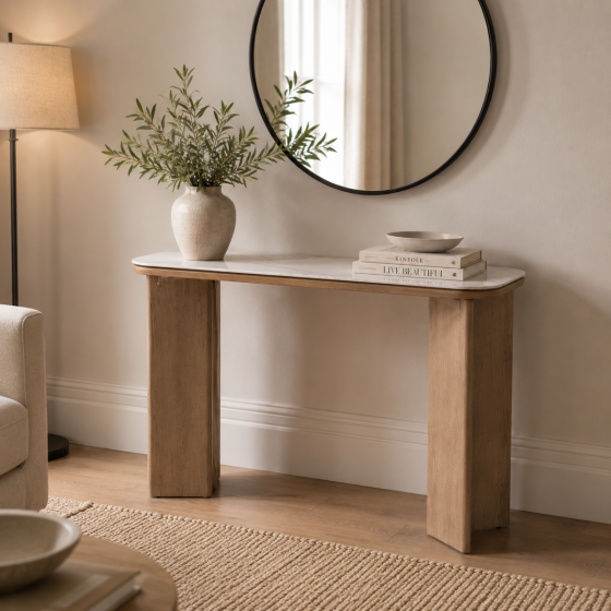 Epsom Natural Console Table