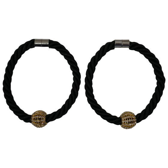 Fabio Black Tie Back Pair