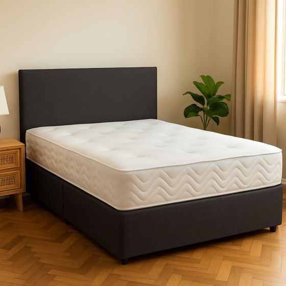 Pippa Charcoal Divan & Mattress Bundle