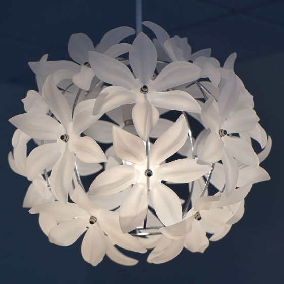 Floral White Pendant