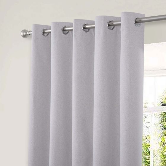 Gemini Natural Blackout Ready Made Eyelet Curtains