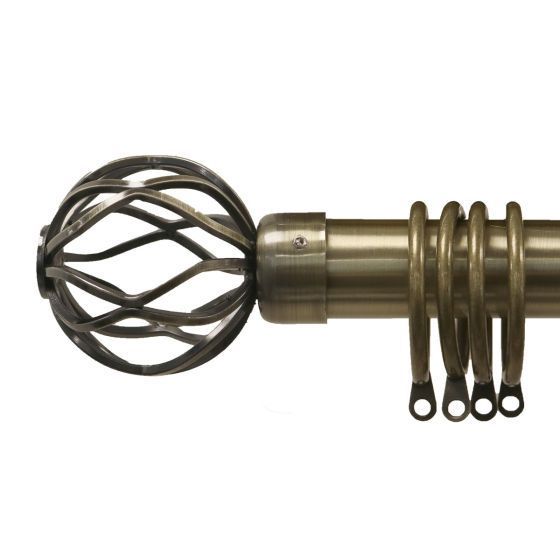 28mm Genoa Antique Brass Pole