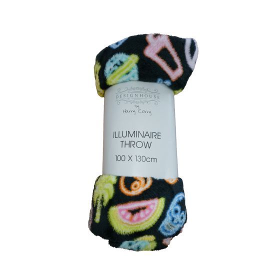 Illumaire Black Throw 100x130cm